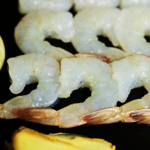 RAW VANNAMEI PEELED, DEVEINED, TAIL-ON SHRIMP